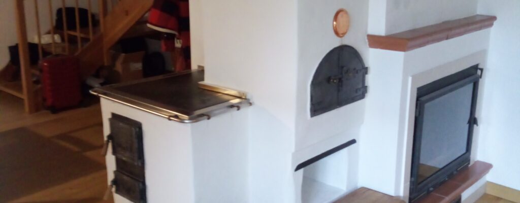 Prístavba sporáka k jestvujúcemu krbu